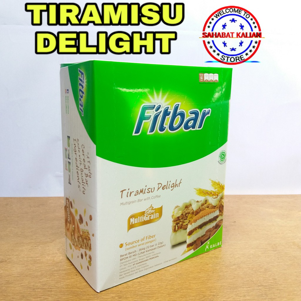 FITBAR TIRAMISU MULTIGRAIN 20GR 1 BOX ISI 12 PCS