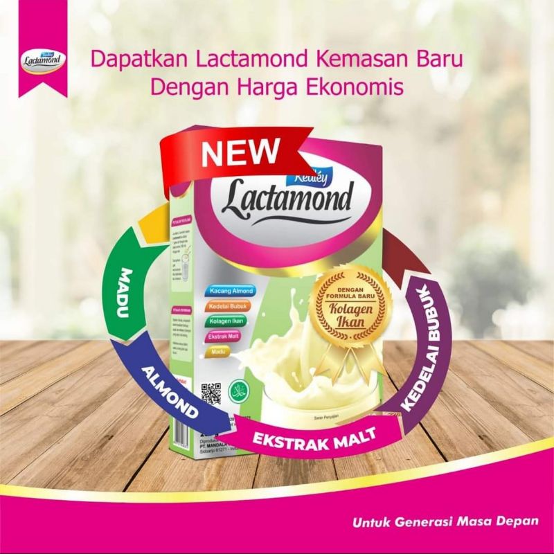 LACTAMOND SUSU  PELANCAR ASI BOOSTER ASI KACANG ALMOND