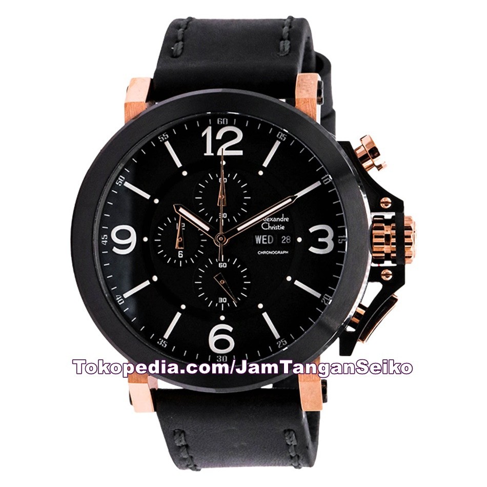 Jam Tangan Pria Alexandre Christie AC 6281 MC LBRBASL Original Kulit