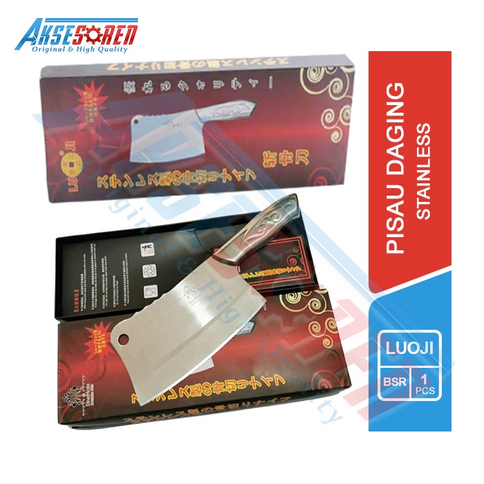 Pisau Dapur Besar Luoji Super Tajam / Pisau Daging Super Tajam / Peso Serbaguna / Pisau Tajam / Pisa