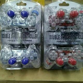 JOYSTICK GAMEPAD GETAR STICK STIK PS USB TRANSPARAN/STICK STIK PS PC LAPTOP KOMPUTER/JOYSTICK CONTRO