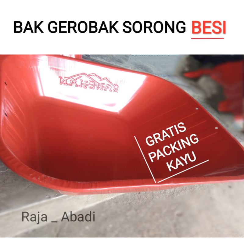 Bak gerobak sorong besi / angkong / arko - baknya saja