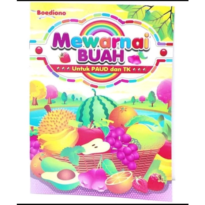 

Edukasi Anak PAUD TK Mewarnai Buah