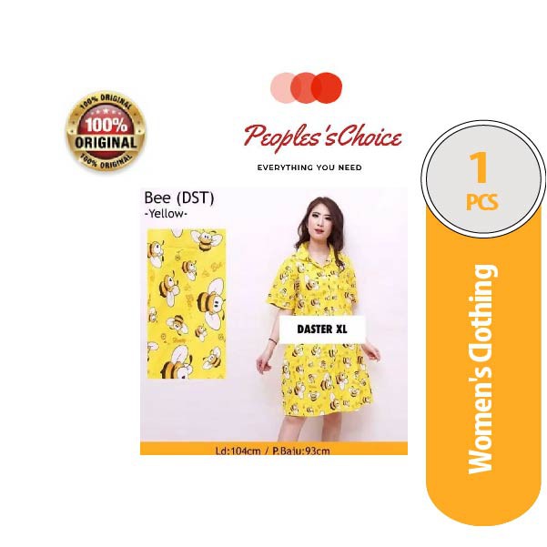 Daster Katun Jepang Motif Karakter Lebah Kuning / Daster / Baju Tidur #25