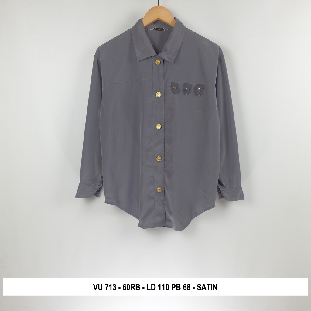 Thrift Blouse Vintage | Kode V3-VU 713