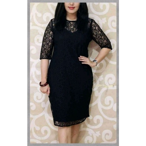 dress brokat Span jessy