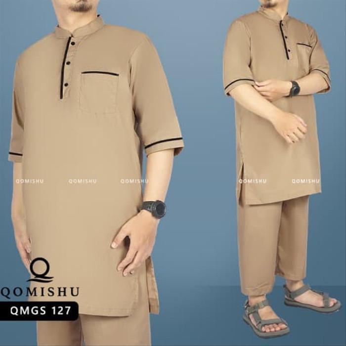 BIG SIZE BAJU KOKO PAKISTAN / SETELAN BAJU MUSLIM GAMIS PRIA QMGS 127