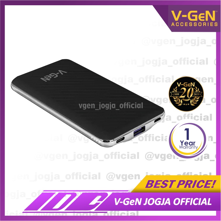 Powerbank V-GeN V10K9 10.000mAh Type C Input