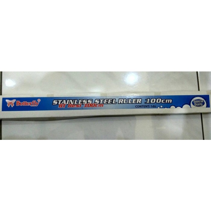 

Lucu Penggaris Besi / Stainless Steel Ruler 100Cm Butterfly Trendi