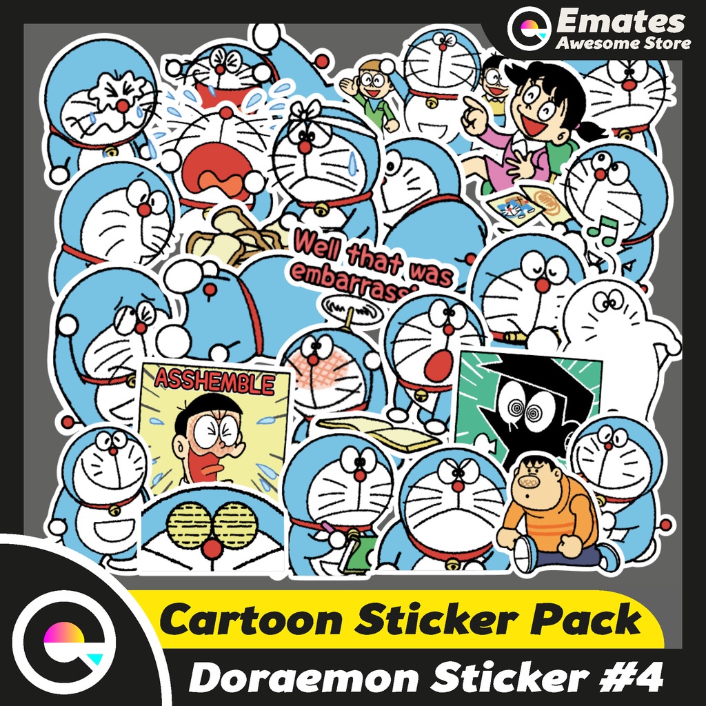 

[50pcs] Stiker Sticker Doraemon #4 Stiker Pack Aesthetic Laptop Waterproof