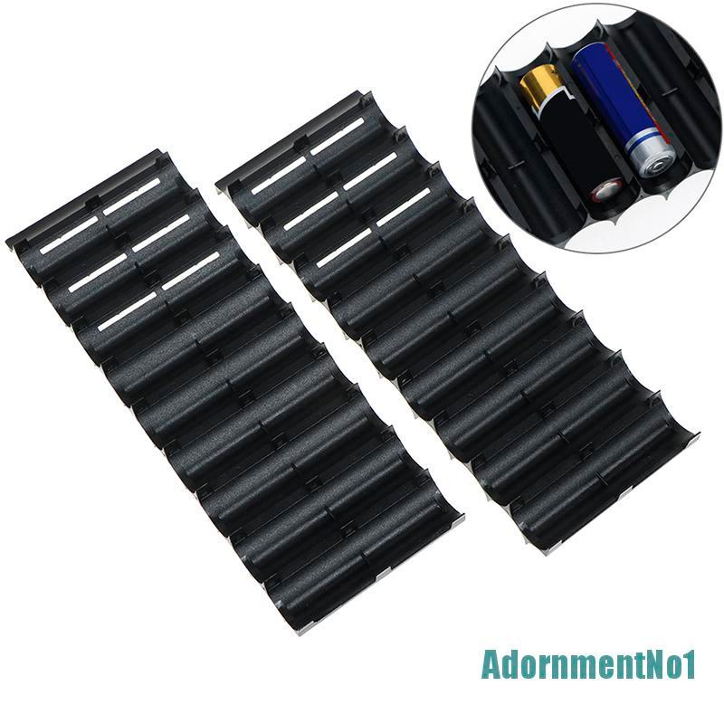 (AdornmentNo1) 1pc Bracket Silinder Holder 10pcs Baterai 18650 Bahan Plastik