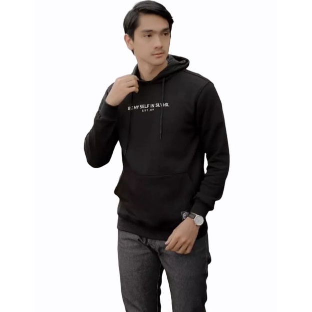 SALVIO HEXIA - SWEATER HOODIE PRIA JUMBO/BIGSIZE M - 3XL COTON PREMIUM FLEECE TEBAL