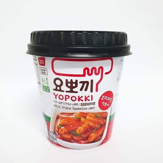 

best produk] Yopokki Cup 140gr ORIGINAL (Topokki / Tteokbokki / rice cake) halal