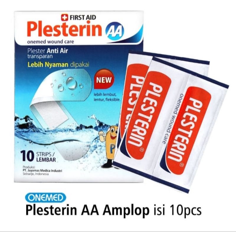 Plesterin AA Amplop isi 10pcs Onemed Plester Luka (Kode AA10)