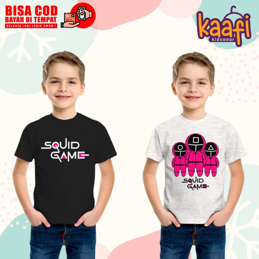 Baju SquidGame Anak / Baju SquidGame Anak anak / Kaos Squid Game Anak / Baju Anak Squid Game