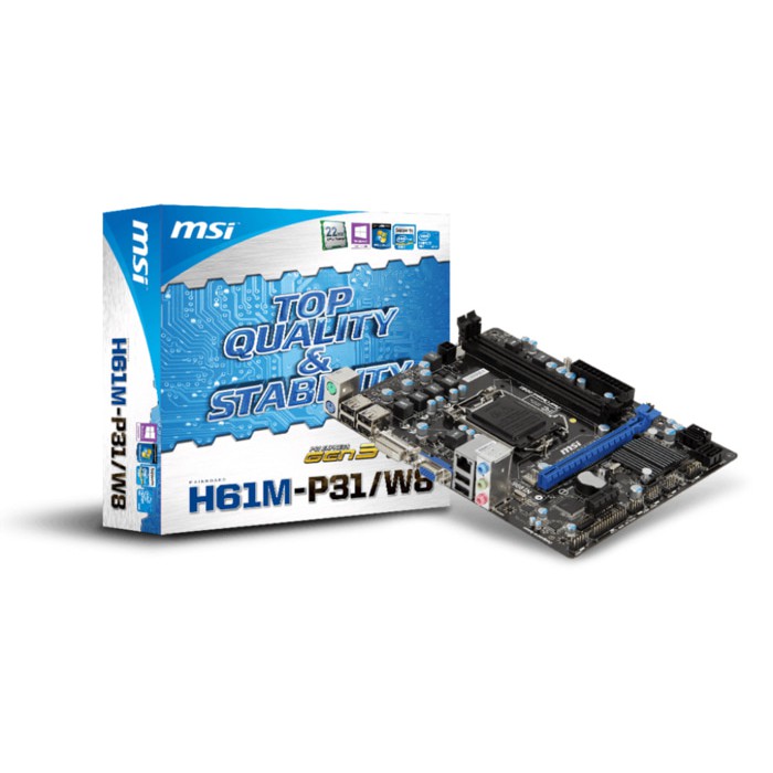 MSI H61M-P31/W8(LGA 1155,INTEL H61,DDR3)