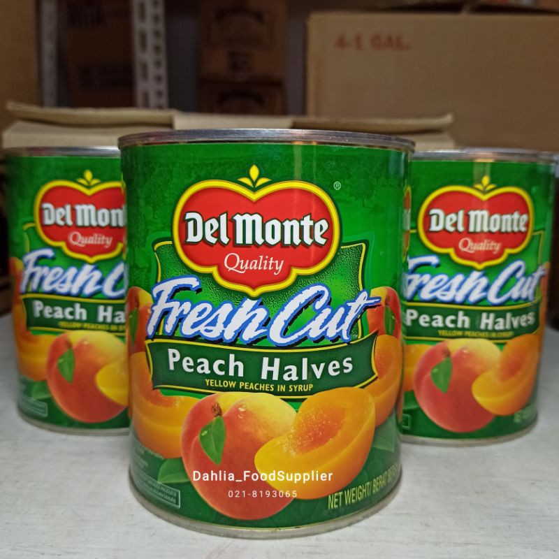 

DELMONTE PEACH HALVES 822GR - delmonte fresh cut peach halves