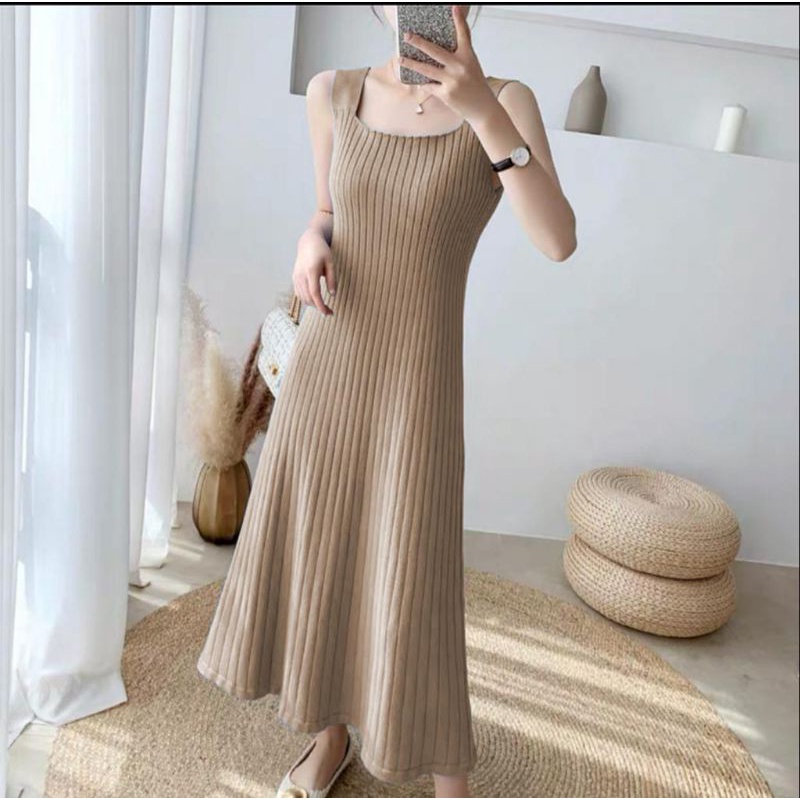 FX SHOP DRESS ISABELLE RAJUT / DRESS RAJUT / KNIT / DRESS WANITA GOOD QUALITY