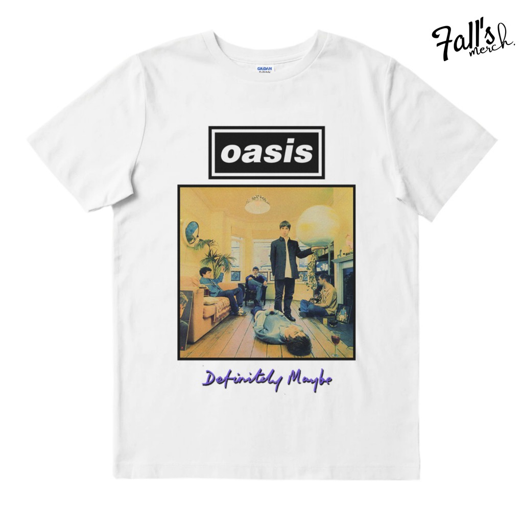 KAOS BAND OASIS - DEFINITELY MAYBE | BAJU BAND | BAJU MUSIK | KAOS MUSIK | GILDAN SOFTSTYLE