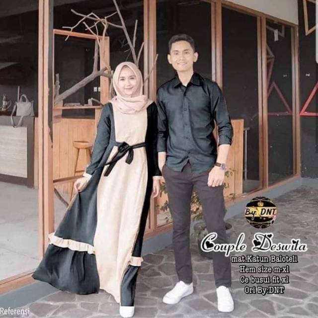 CP DESWITA COUPLE MOSCREPE COUPLE GAMIS RAMADHAN 2021