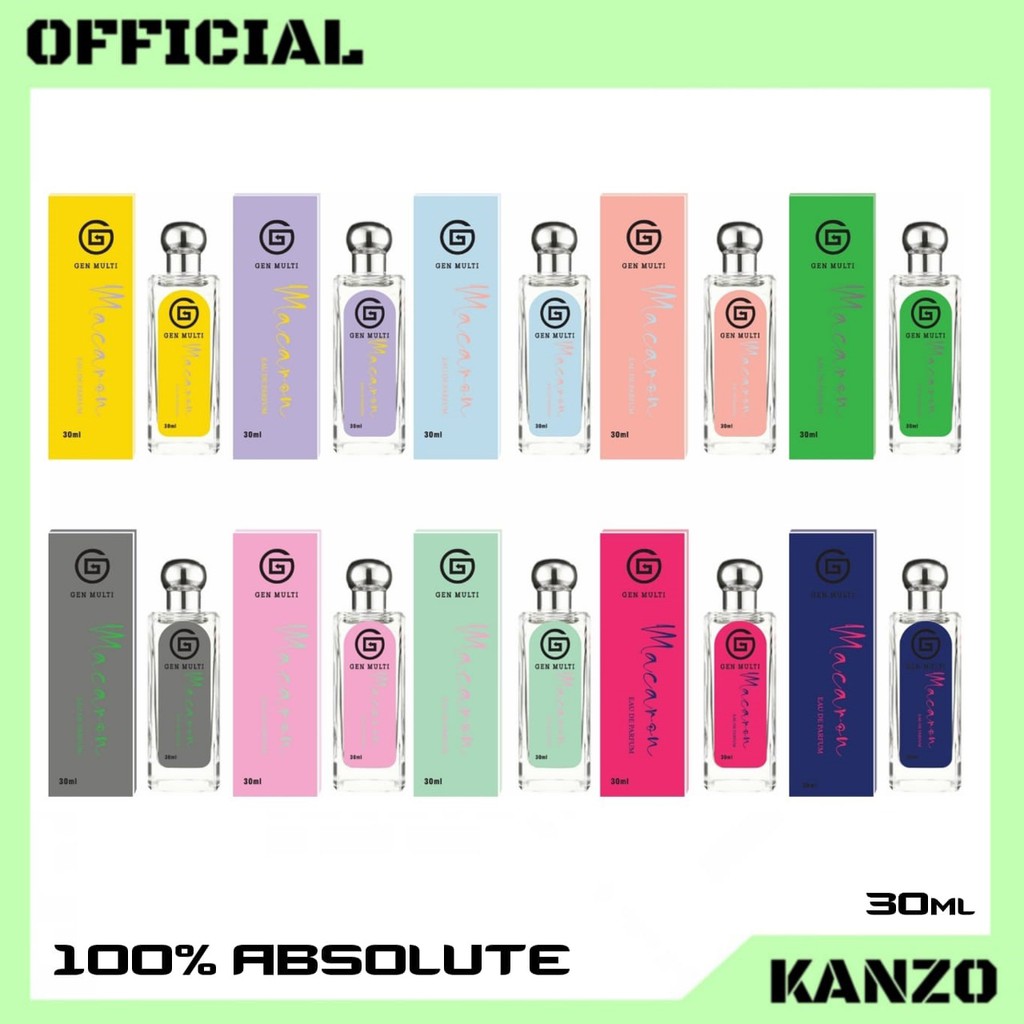 Kanzo - Parfum Thailand Macaron 30ml Premium / Parfum Pria Wanita Tahan Lama / Parfum Gen Multi Macaron 30ml