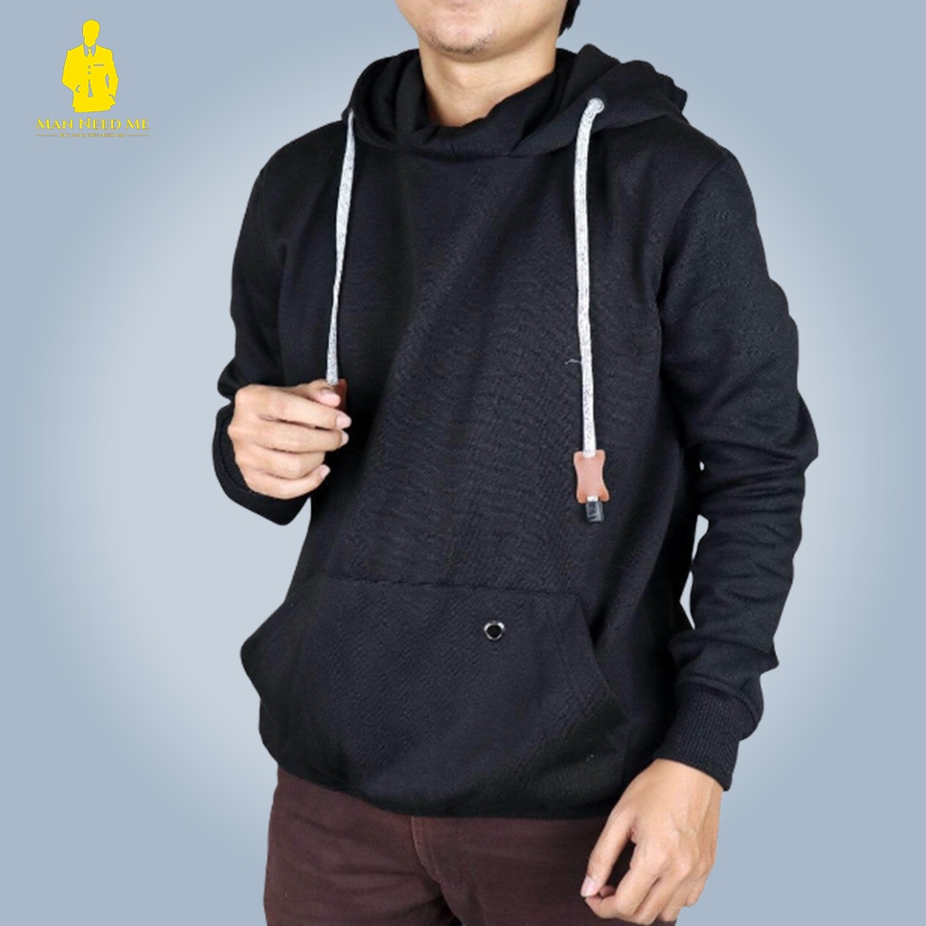 UDC BLACK |ManNeedMe x UnderCity| Jaket Pria Jacket Hoodie Fleece dengan Masker ORIGINAL