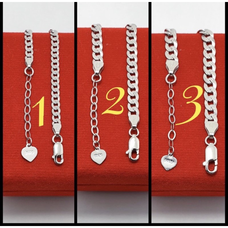 Gelang tangan anak sisik naga gelang tangan anak perak 925 lapis emas putih