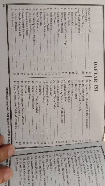 Buku Kumpulan Lengkap Lagu Wajib Nasional Dan Daerah Indonesia Shopee Indonesia