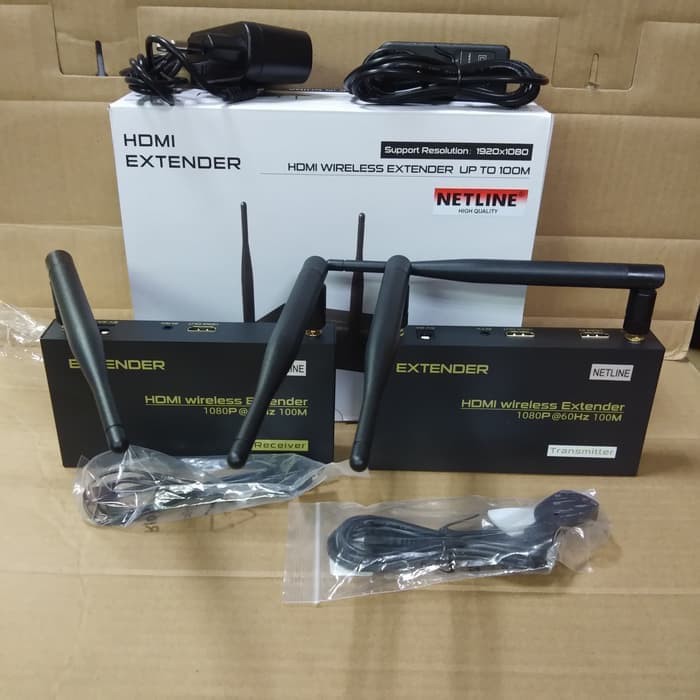 NETLINE Wireless HDMI Extender 100M