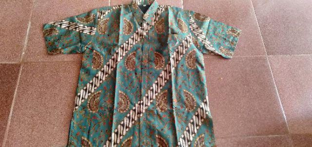 Parang Hijau Kemeja Batik Pria Lengan Pendek Atasan Batik Pria Lapis Furing Seragam Batik By Gba
