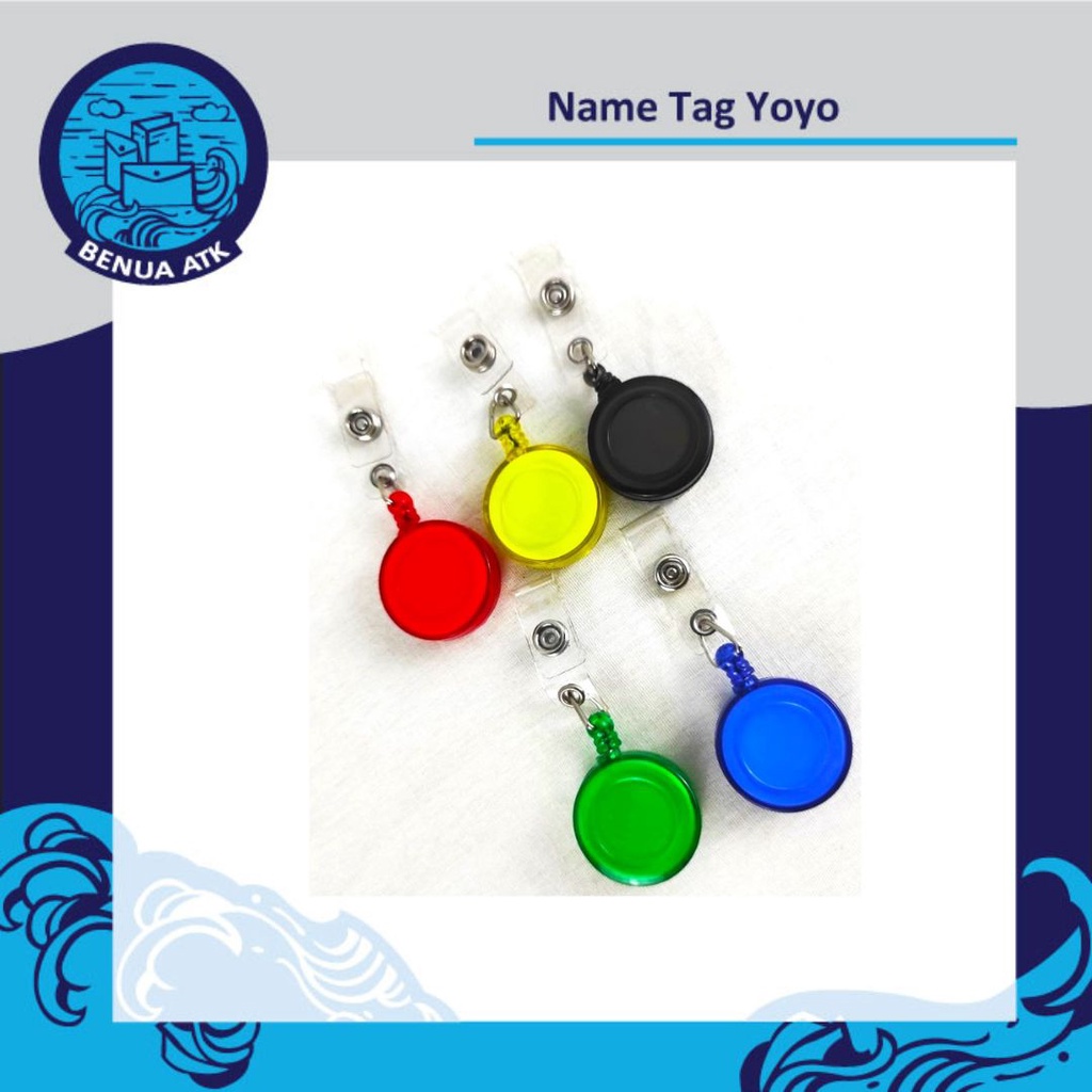 

Tali Name Tag Yoyo / ID Card Holder [isi 10pcs] YYT