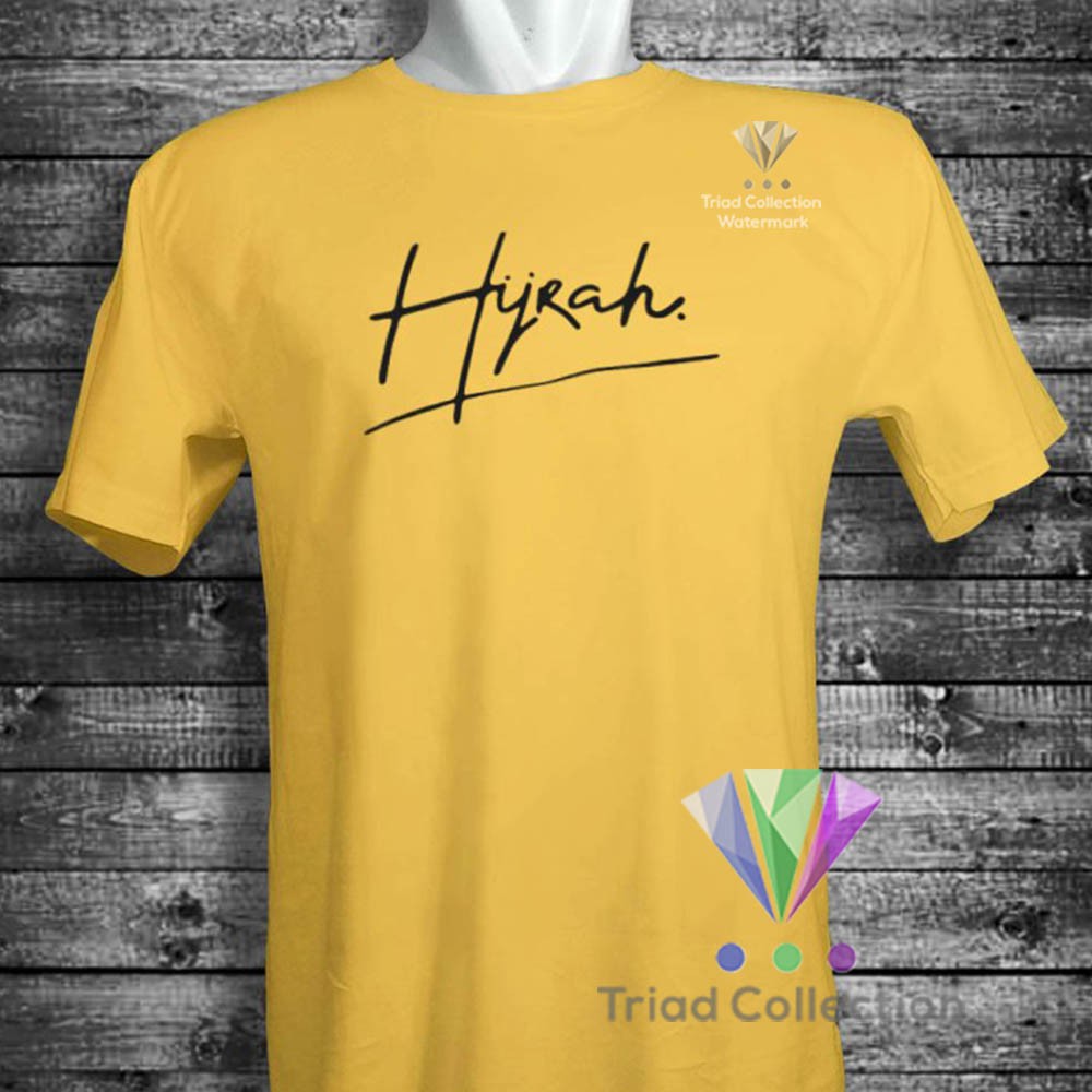 HIJRAH | Kaos Dakwah Islami Cotton Combed 30s Premium Distro Baju Muslim Santri | 1505-7
