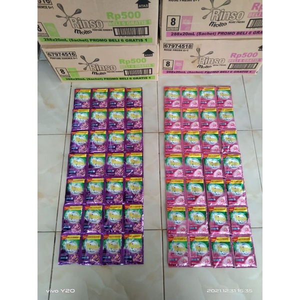 28 sachet rinso Molto cair 500 20ml