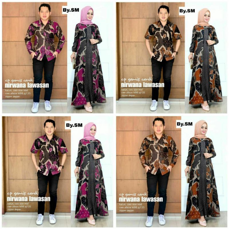 Batik Couple | Batik Couple Modern | Couple Batik | Gamis | Batik Couple Gamis