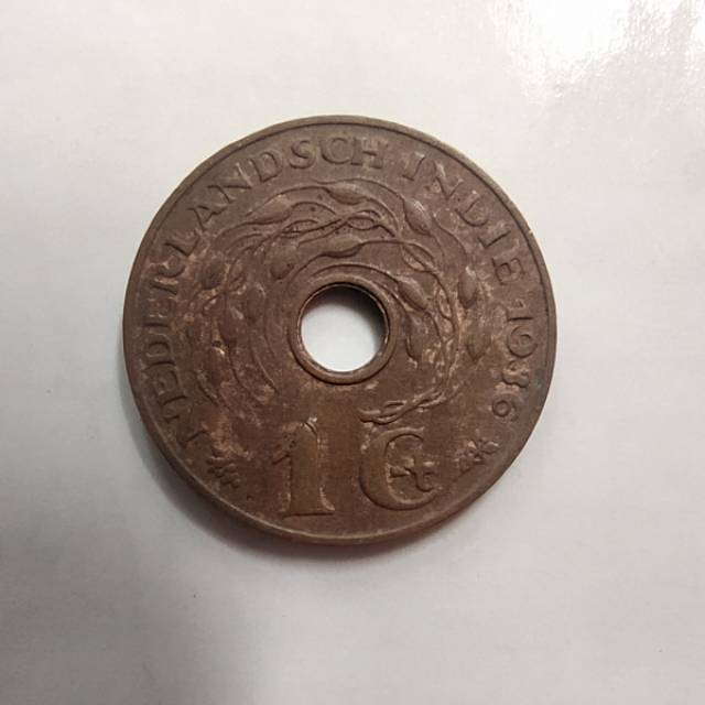 Uang kuno 1 cent nederland indie