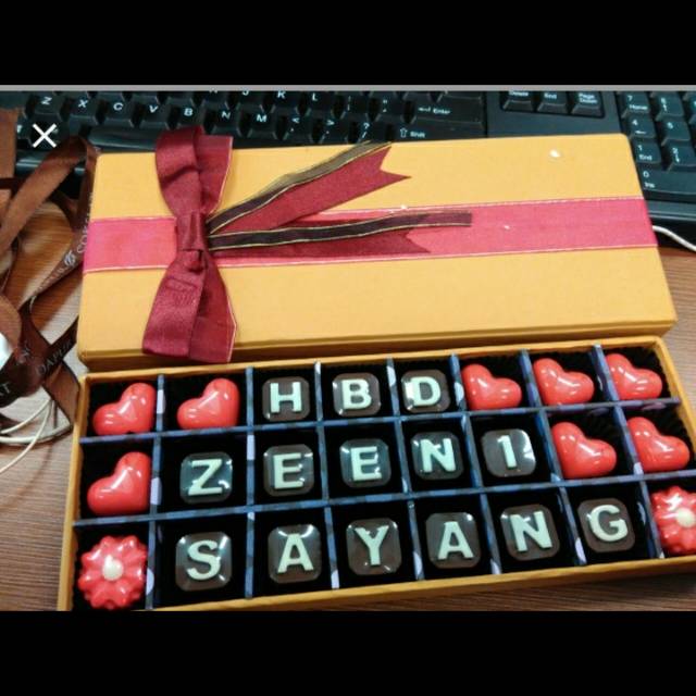 

Coklat huruf untuk kado ulang tahun kado hari ibu kado tahun baru kado anniversary