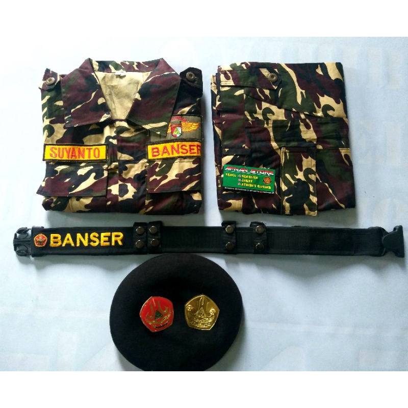 PAKET 2. PDL BANSER EKLUSIF KATUN TWILL PDL PREMIUM ANTI AIR ANTI LUNTUR BONUS NAMA BORDIR