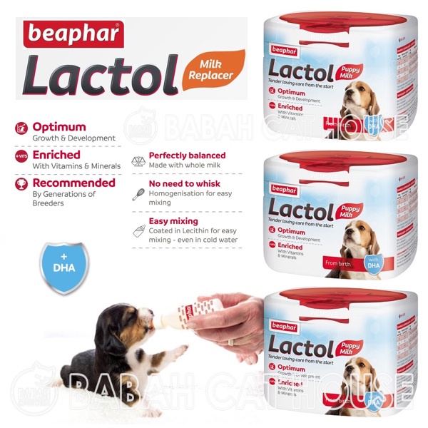 BEAPHAR LACTOL PUPPY MILK 250gr Susu Anak Anjing Baru Lahir Puppy Milk Untuk Anakan Bayi Dog Makanan