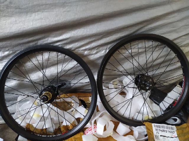 wheelset 20 jangkrik velg  20 roda 20 velg  sepeda  lipat 