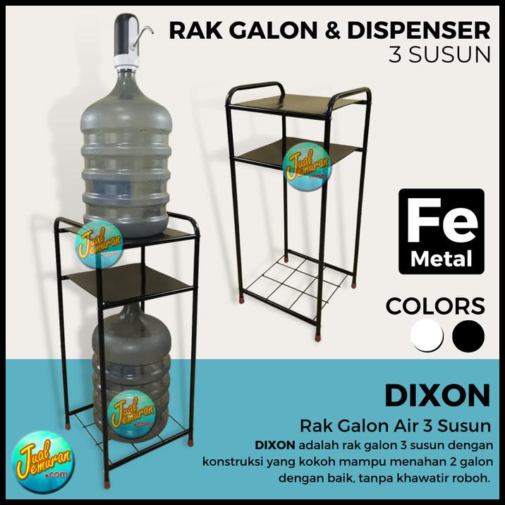 Rak Galon Dispenser Besi 3 Susun Warna Putih