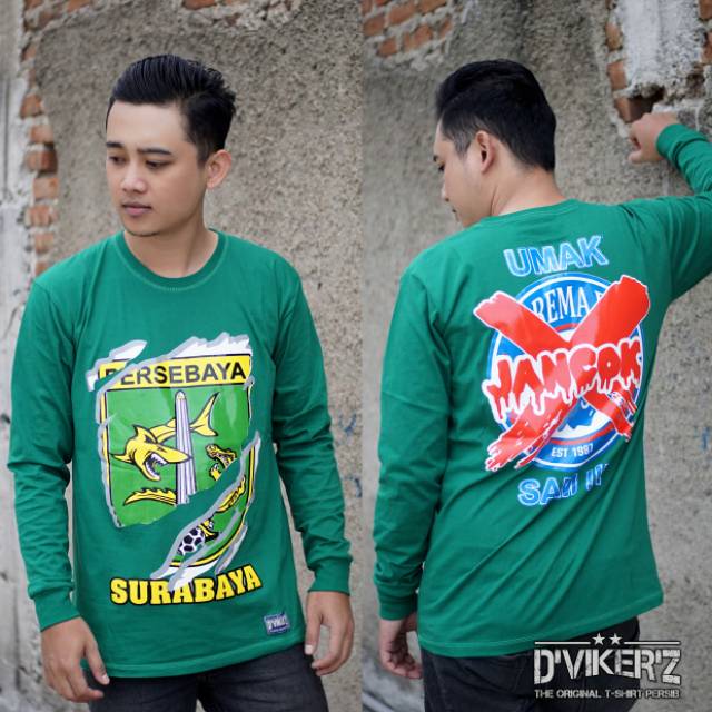 Kaos Persebaya Rasis Tangan Panjang