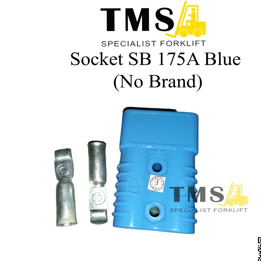 Socket SB175A Blue for forkift - SB 175A BLUE Connector Battery Forklift