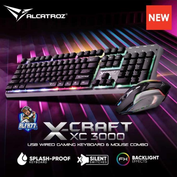 Alcatroz X Craft XC3000 Keyboard Mouse Gaming Murah