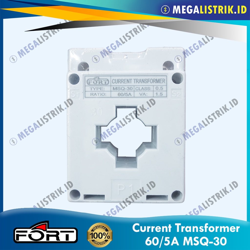 FORT CURRENT TRANSFORMER 60/5A MSQ-30 / CT PANEL METER 60 AMPERE / 60A MSQ30