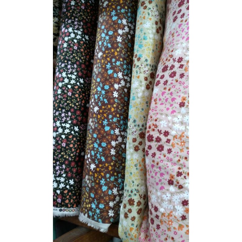 kain katun jepang / bahan gamis murah persetengah meter