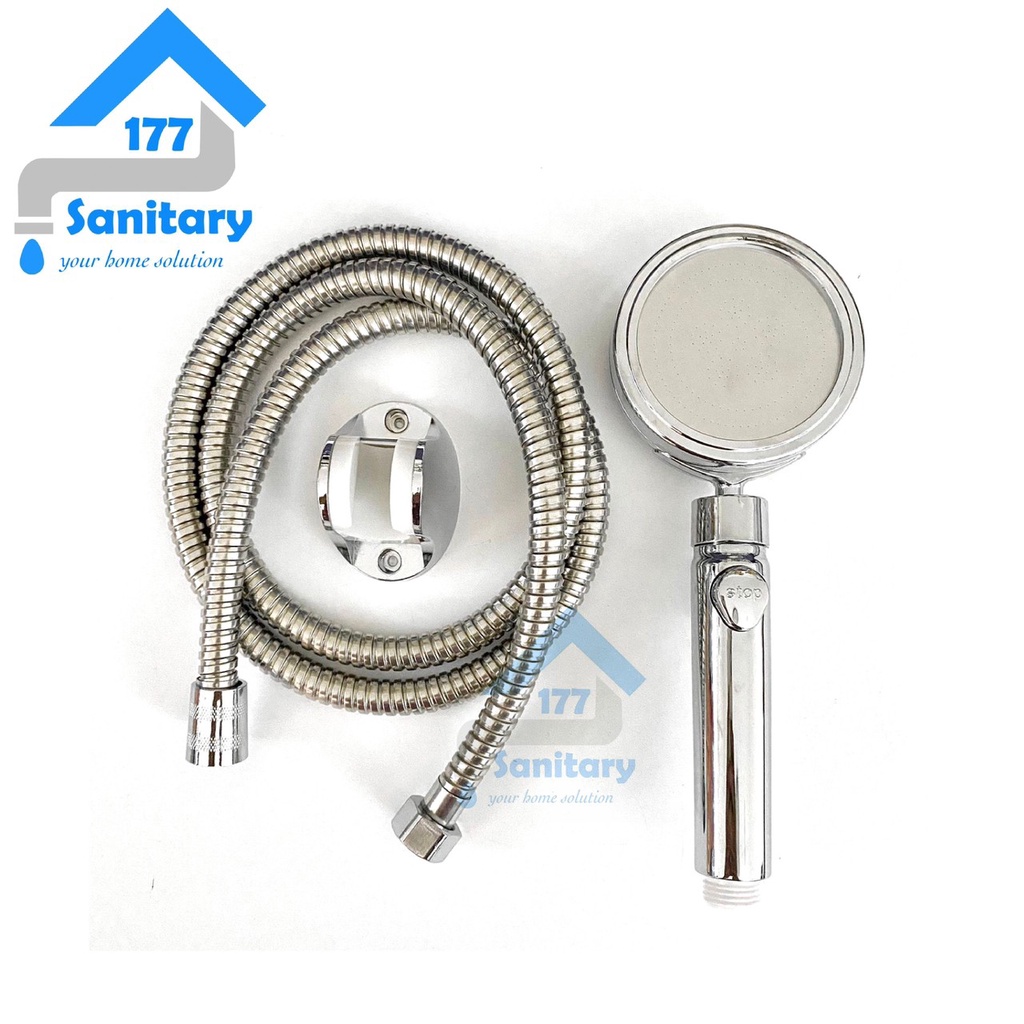 Super Hand shower Mandi set 812C-shower mandi pressure saving water turbo hemat air bisa di putar 360 dgn ON OFF gede