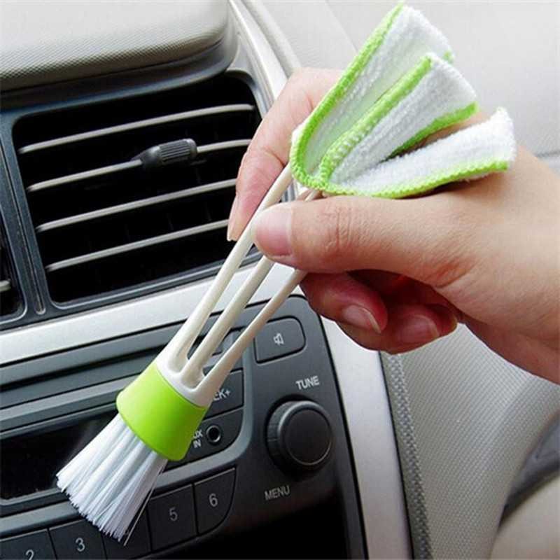 Sikat Pembersih Microfiber Interior Mobil Duster Hijau
