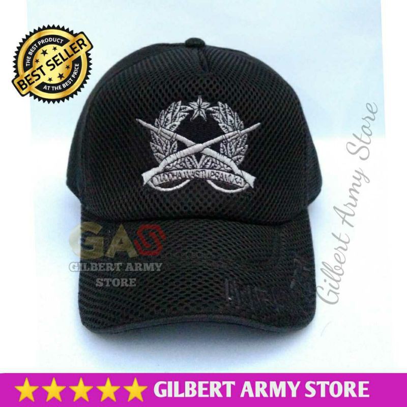 TERBARU Topi Army Pria jaring logo Infanteri Murah GILBERT ARMY STORE   TNI Topi lapangan Militer