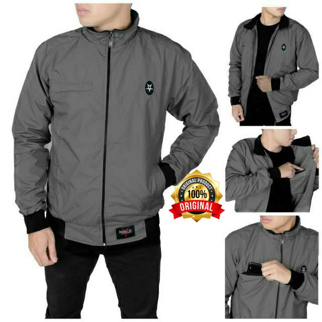 JAKET BOMBER PRIA ANTI AIR WATERPROOF CASUAL-SIMPLE ORIGINAL REBEL ID JAKET MOTOR PRIA SGM ANTI ANGIN WINDPROOF TEBAL DAN NYAMAN TERMURAH Bolak Balik Dua Sisi