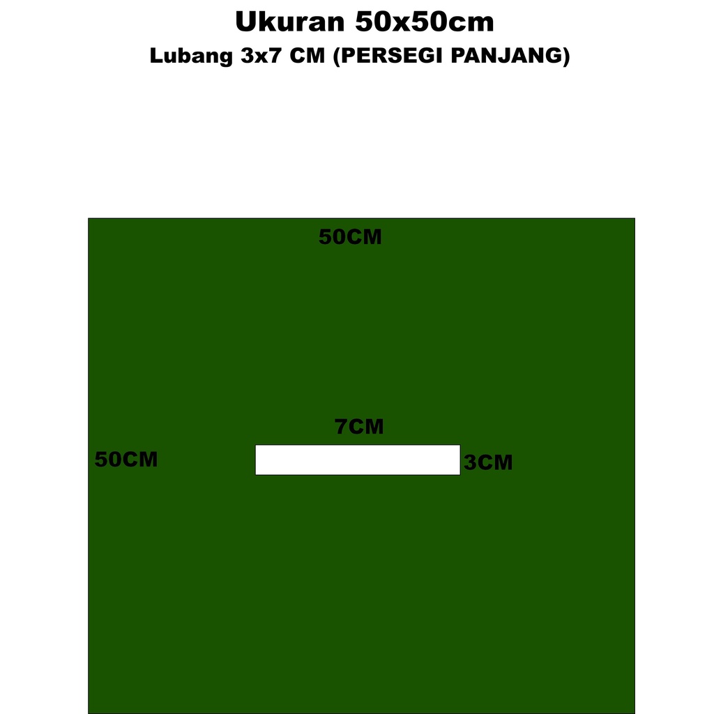 Kain Duk Operasi Penutup Area Bedah Aseptis Ukuran 50x50cm Lubang 3x7cm